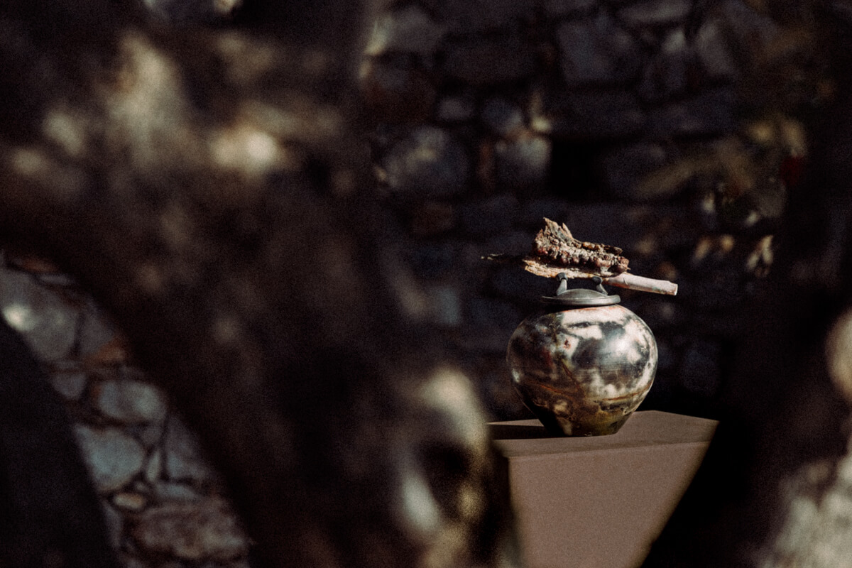 Dimitrios Antonitsis Fountains Installation at Hydra School Projects Lithos Lethe Exhibition